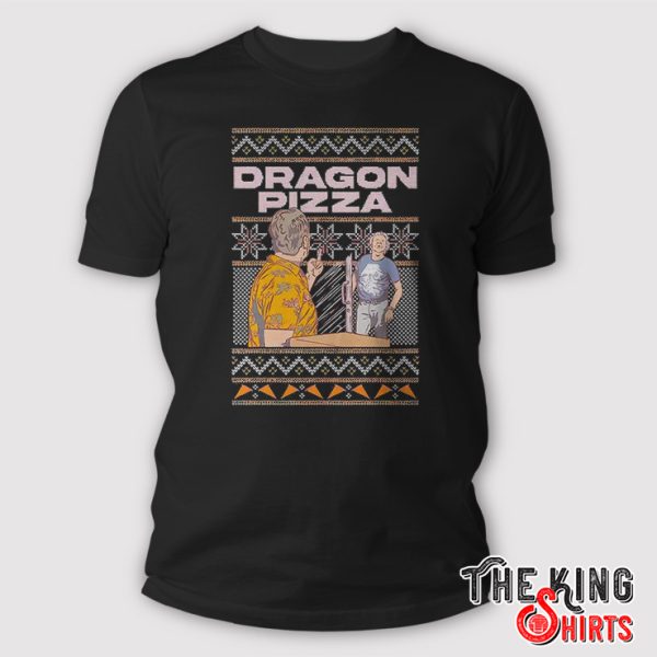 Dragon Pizza Christmas T Shirt