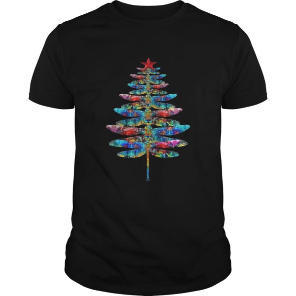 Dragonflies Christmas tree shirt