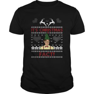 Dwight Schrute Its Christmas Fact Ugly Christmas shirt