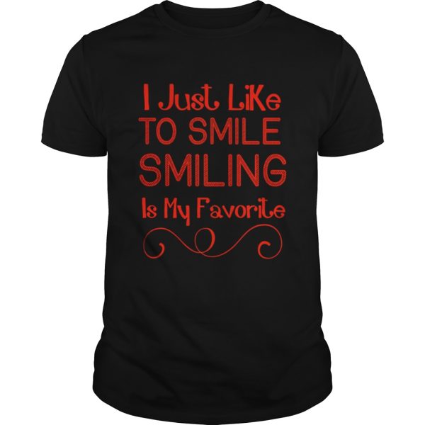 ELF I Lke To Smile Smiling Is My Favorite Christmas shirt