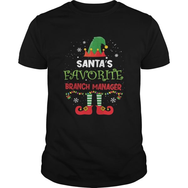 Elf Santas Favorite Branch Manager Girl shirt