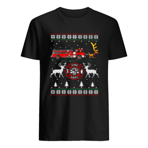 Firefighter fire dept Ugly Christmas shirt