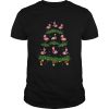 Flamingo Christmas Tree Ornament Decor shirt
