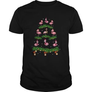 Flamingo Christmas Tree Ornament Decor shirt