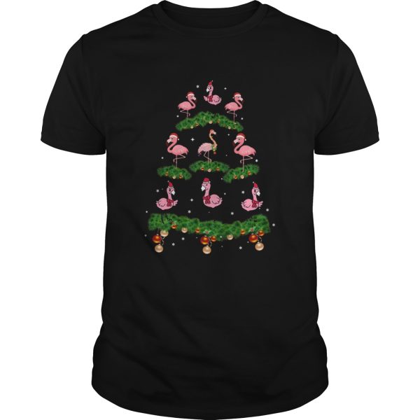 Flamingo Christmas Tree Ornament Decor shirt