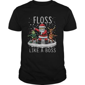 Floss Like A Boss Santa Floss Funny Christmas T Shirt