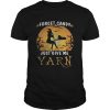 Forget candy just give me yarn Halloween moon t-shirt