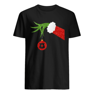 Funny Grinch Hand holding Police ornament Christmas shirt