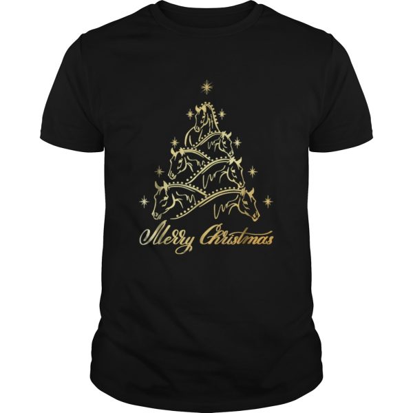 Funny Horse Christmas Tree shirt