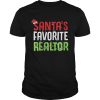 Funny Santas Favorite Realtor Estate Agent Christmas Gift shirt