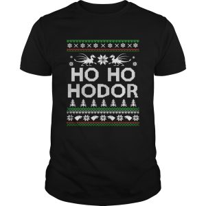 Game of throne HO HO Hodor Christmas Hoodie T Shirt