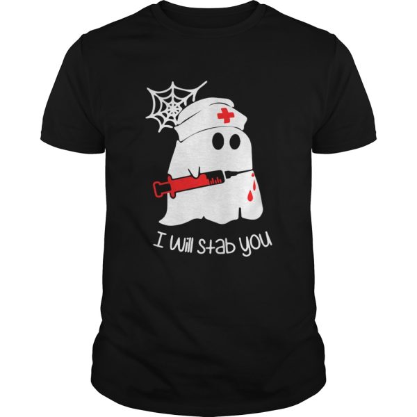 Ghost boo I will stab you shirt