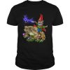 Gnome Riding Bufo Alvarius Toad Chemistry Witch Christmas shirt