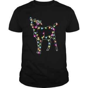 Goat Christmas lights shirt