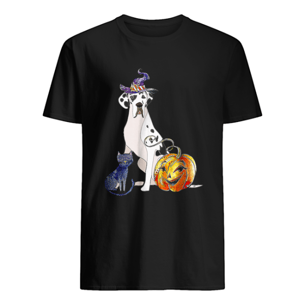 Great Dane Dog Halloween Harlequin shirt