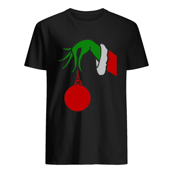 Grinch Arm Holding Ornament shirt