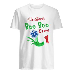 Grinch Hand Holding EMS Christmas Boo Boo Crew shirt