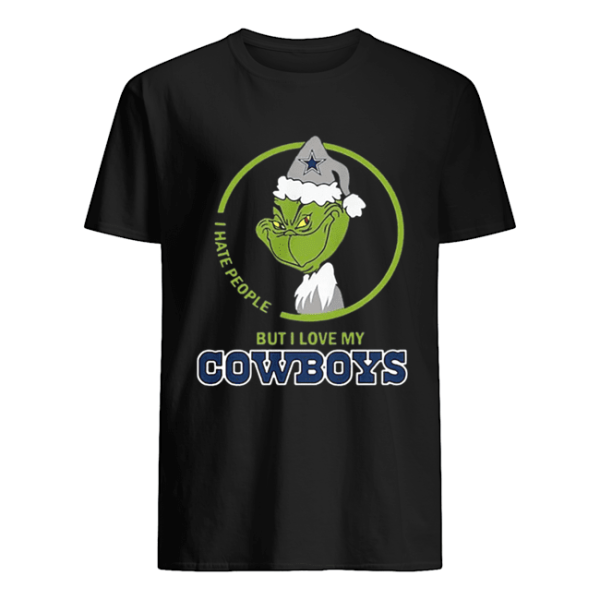 Grinch I hate people but I love my Dallas Cowboys shirt