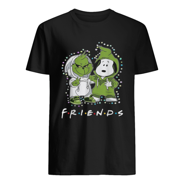 Grinch and Snoopy friends tv show Christmas shirt