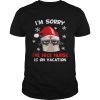 Grumpy Cat Im Sorry The Nice Nurse Is On Vacation Christmas shirt