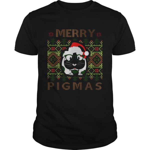 Guinea pig Merry Pigmas ugly Christmas shirt