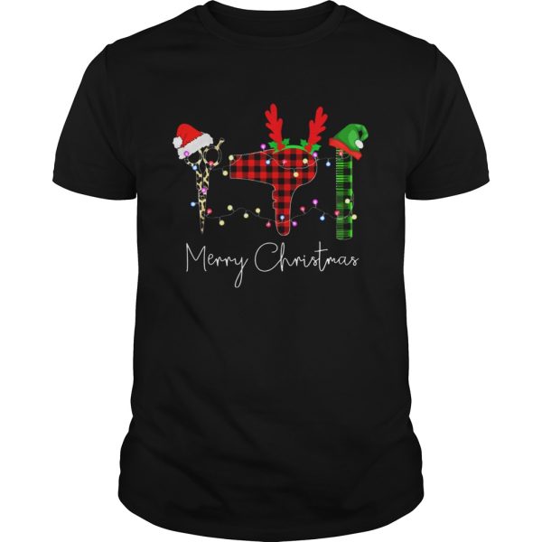 Hair Stylist Elf merry christmas shirt