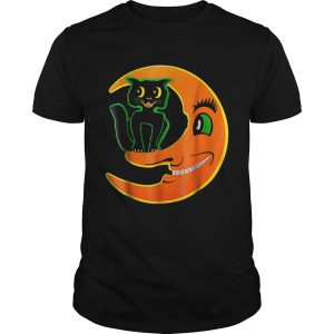 Halloween Beistle Cat on the Moon Horror Gift shirt