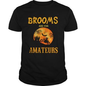 Halloween Brooms Are For Amateurs Motorcycle TShirt