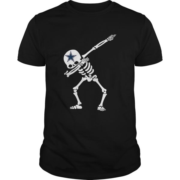 Halloween Dabbing Skeleton Football DallasCowboy Shirt