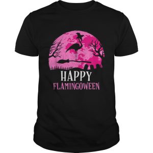 Halloween Flamingo Witch Happy Flamingoween Gift shirt