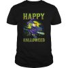 Halloween Happy Halloweed Witch Marijuana Weed 420 Women shirt