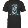 Halloween Jack Skellington I'm Not Anti Social I'm Anti Stupid T-Shirt