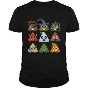 Halloween Poop Emojis Funny Shirt