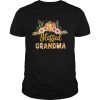 Halloween Pumpkin Blessed Grandma Gift For Women Mom TShirt