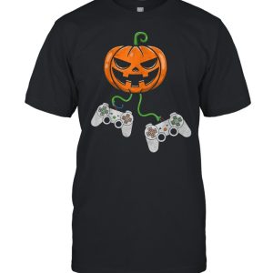 Halloween Video Game Controller Pumpkin shirt