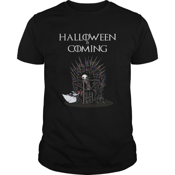 Halloween is coming Jack Skellington Throne shirt