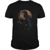 Halloween michael myers holding knife moon shirt