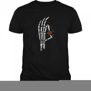 Hands Bone Hold Coffee Beans Halloween shirt