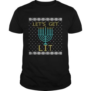 Hanukkah Lets Get Lit Christmas Sweater shirt