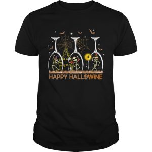 Happy Hallowine Funny Wine TShirt