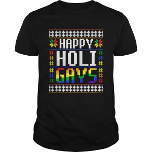 Happy Holi Gays Christmas LGBT shirt