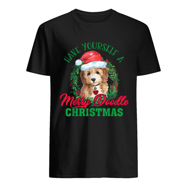 Have Yourself A Merry Doodle Christmas Goldendoodle Dog Love T-Shirt