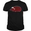 Hedgehog Christmas Buffalo Plaid Pajamas shirt