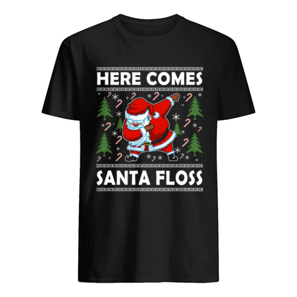 Here Comes Santa Floss Like a Boss Boys Kids Flossing T-Shirt