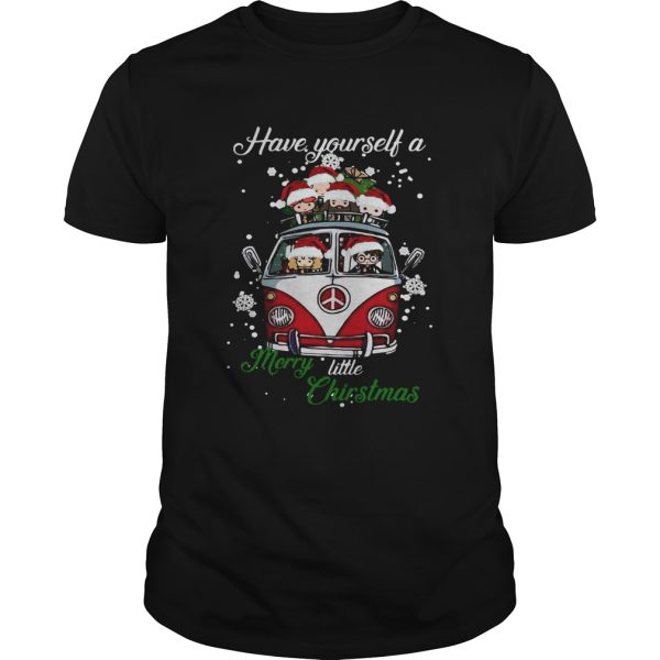 Hippie Harry Potter have yourself a merry little christmas tshirt