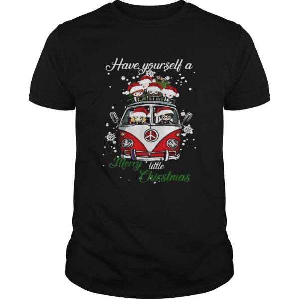 Hippie car Harry Potter Have yourself a Merry little Christmas shirt