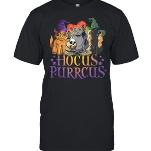 Hocus Purrcus Halloween Witch Cats Parody shirt