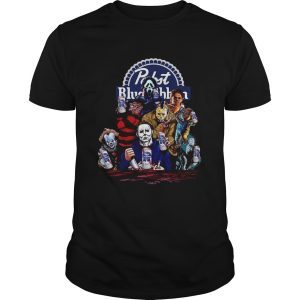 Horror characters Pabst Blue Ribbon shirt