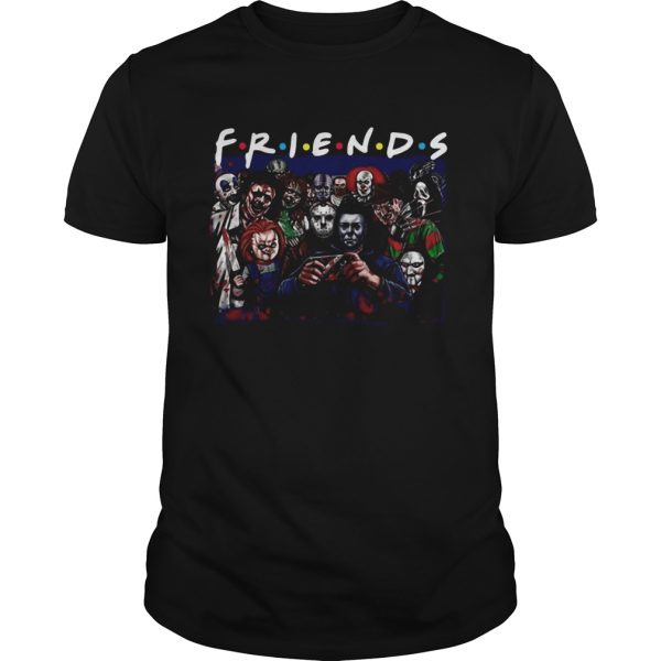 Horror characters friends shirt