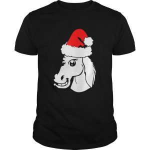 Horse Christmas Santa Hat shirt